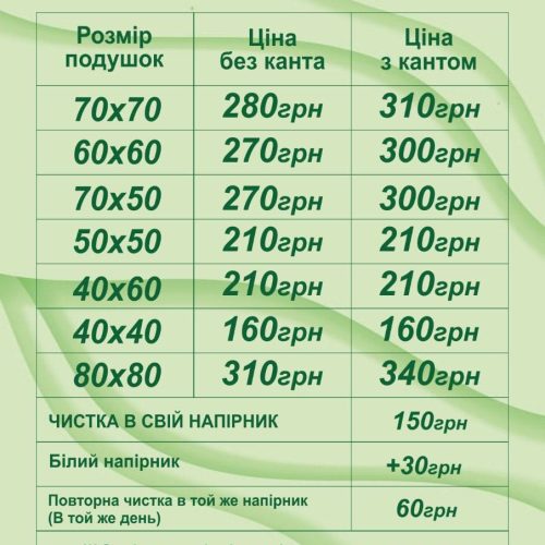чистка подушок